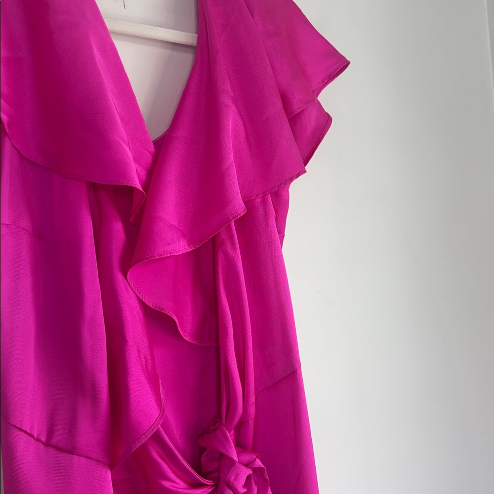 Topshop Fuchsia High Low Dress - Picture 5 of 7